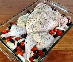 курица запеченная целиком в духовке