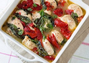 куриная грудка с овощами