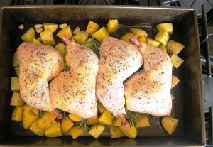 окорочка с картошкой в духовке