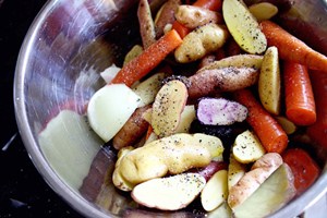 курица с овощами