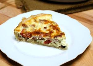 Заливной пирог с курицей и грибами рецепт