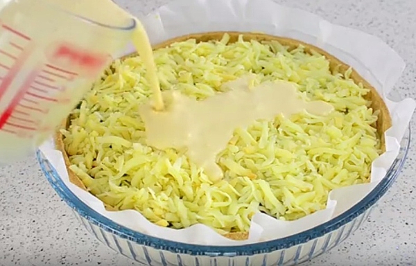Пирог с курицей и сыром рецепт