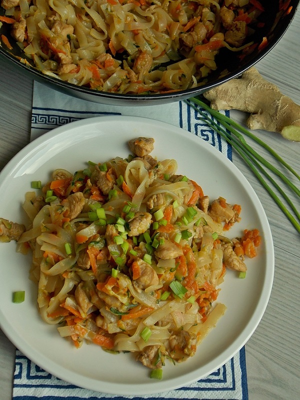 Кабачки с курицей