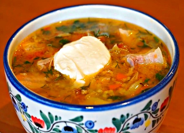 Постные кислые щи из квашеной капусты