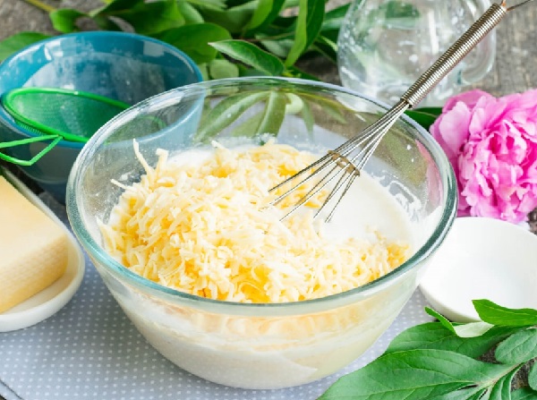 Рецепт блинов на молоке с сыром
