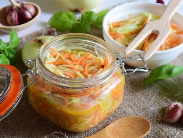 Кабачки маринованные по корейски