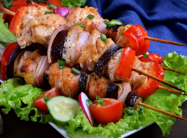 Шашлык из курицы в духовке рецепт