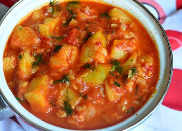Рецепт овощного рагу с кабачками