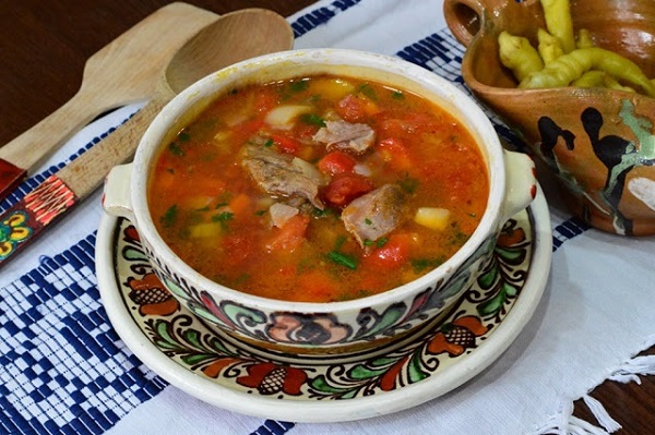 Овощной суп с кабачком и картошкой
