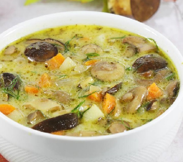 Вкусный грибной суп из белых грибов рецепт