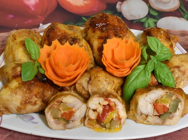 Фаршированные куриные ножки без кости в духовке