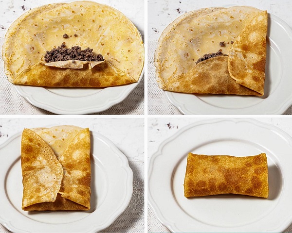 Как приготовить блины с начинкой из фарша