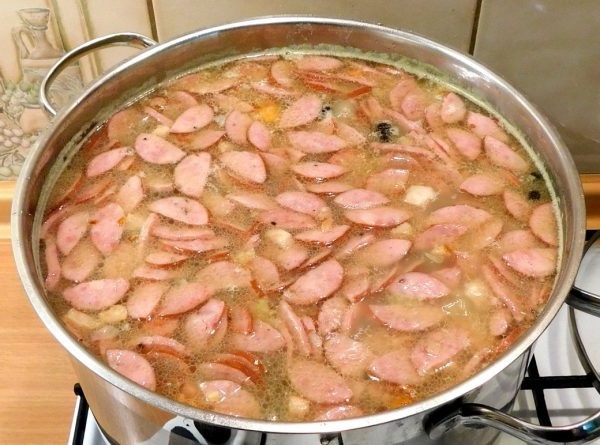 Суп пюре гороховый с копченостями пошаговый рецепт