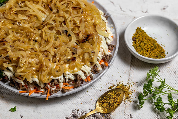 Салат архиерейский с редькой и курицей
