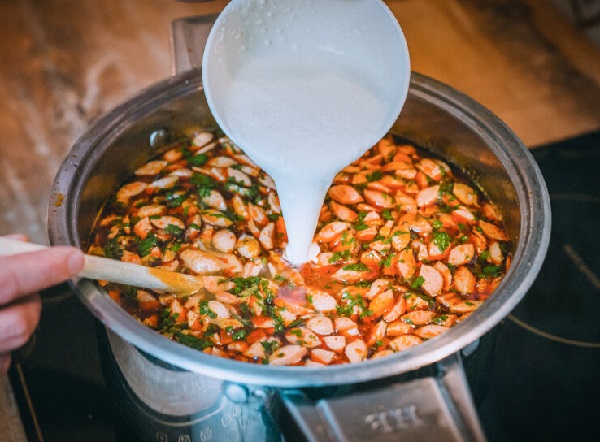 Суп с сосисками и сыром рецепт