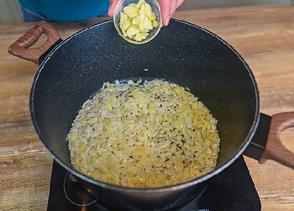 Овощной суп с капустой