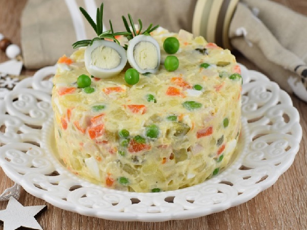 Салат оливье рецепт классический с колбасой