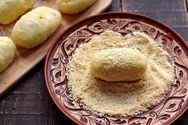 Зразы картофельные с фаршем и грибами