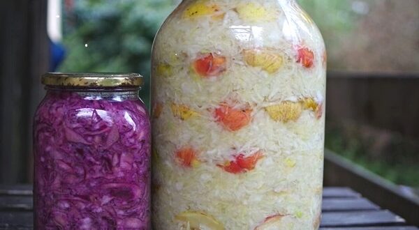 Квашеная капуста с яблоками на зиму