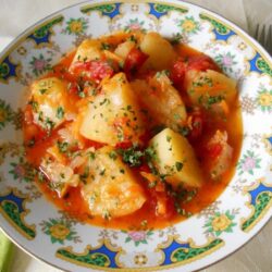 Картопляне рагу з перцем